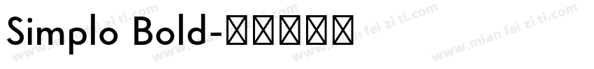 Simplo Bold字体转换